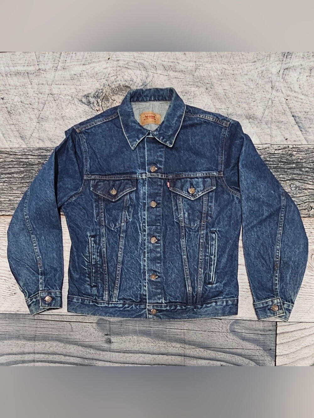 Vintage Levi's 70506-0216 Denim Trucker Jacket Men's Size 40R  Made In USA 80s - Picture 3 of 16